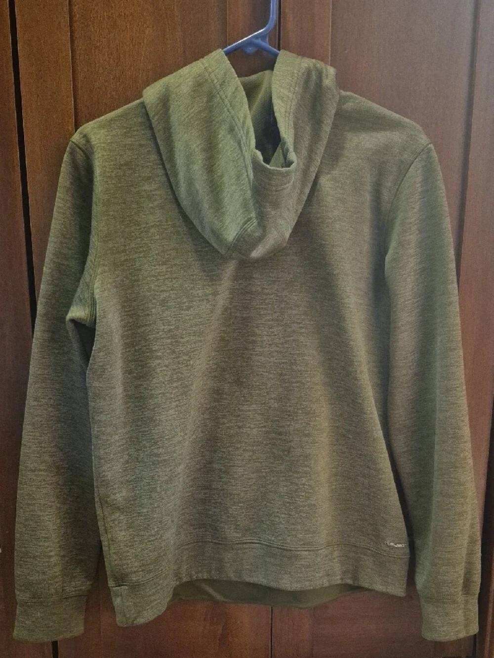 adidas Olive Green Hooded Sweatshirt